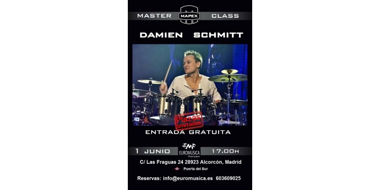 1 Junio 2018, Master Class de Damien Schmitt