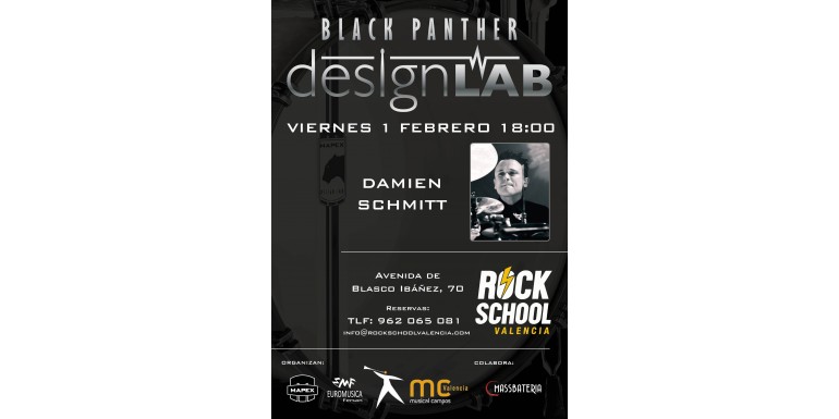 Presentación Mapex Black Panther Design Lab + Master Class Damien Schmitt